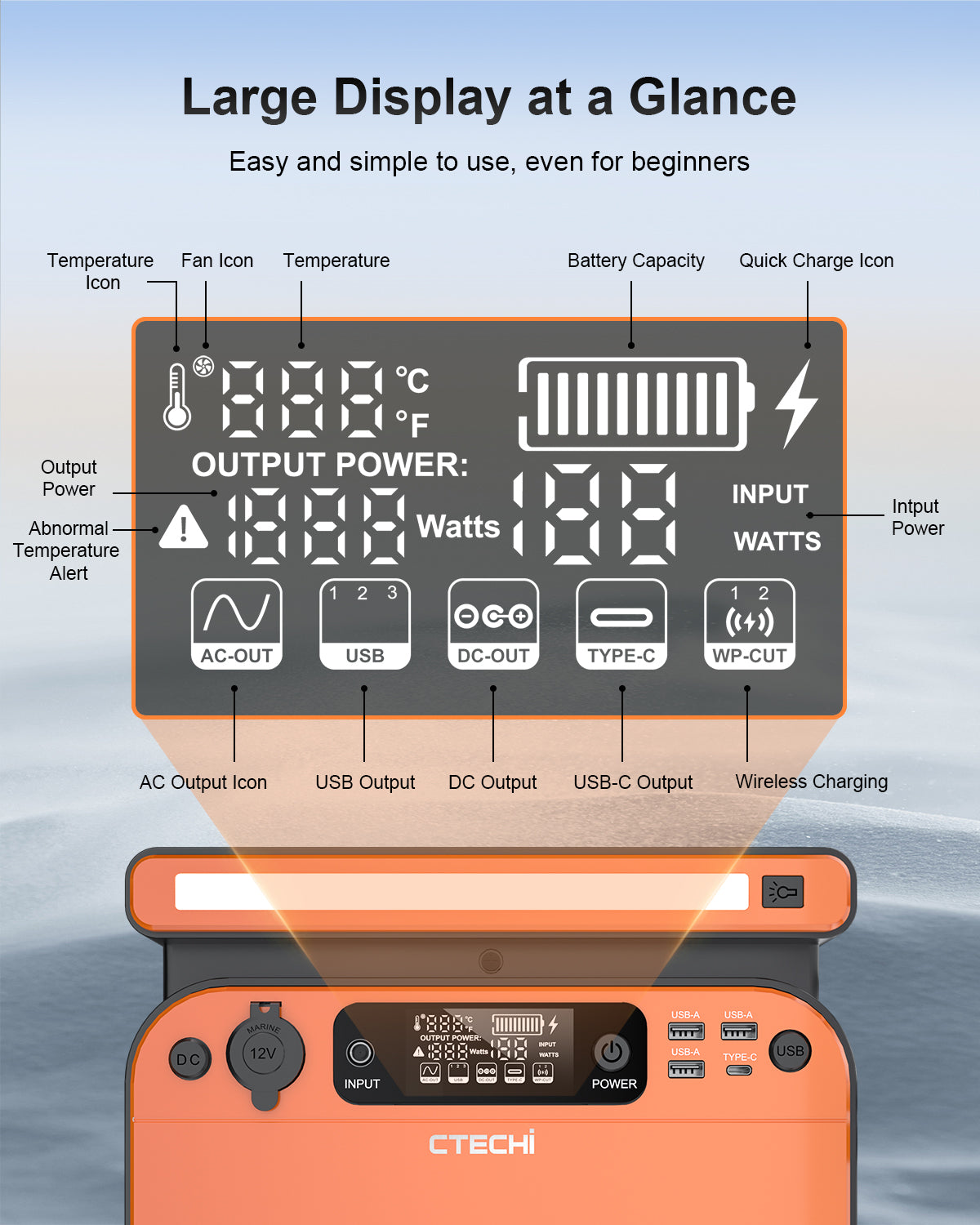 【Update Version】GT500 Portable Power Station 500W / 518Wh