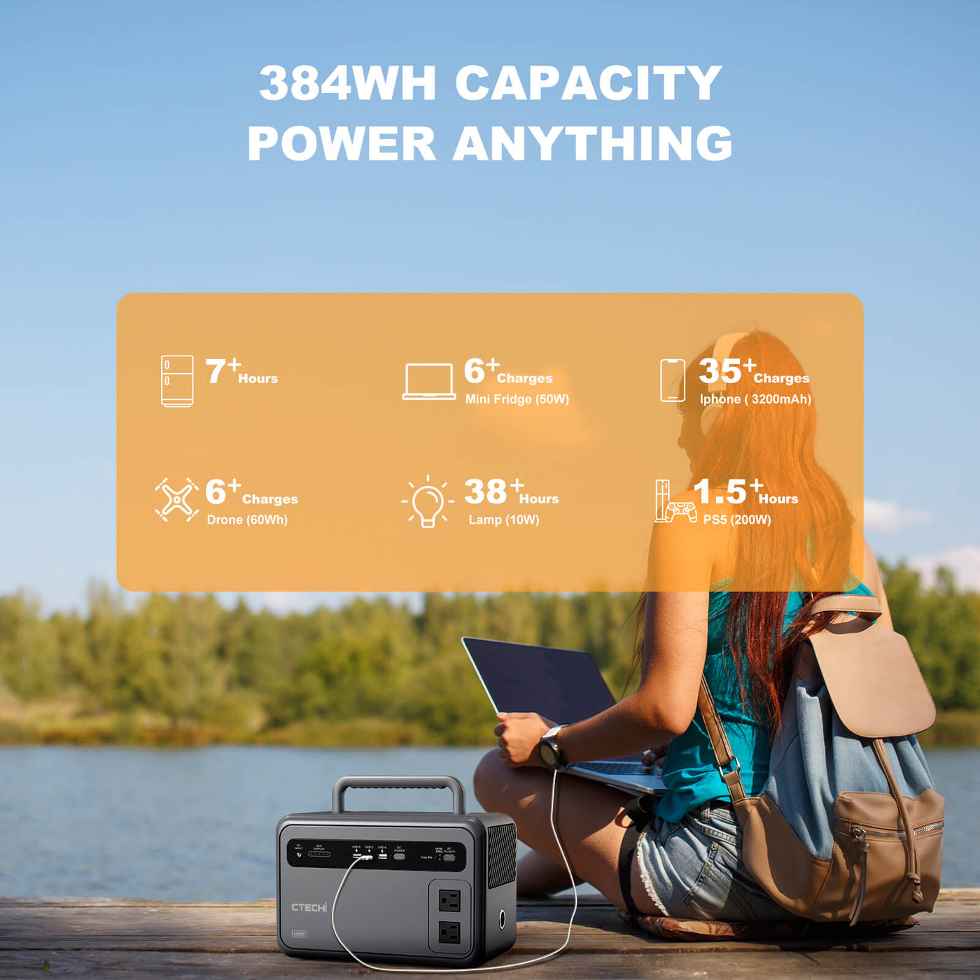 CTECHi GT600 Portable Power Station